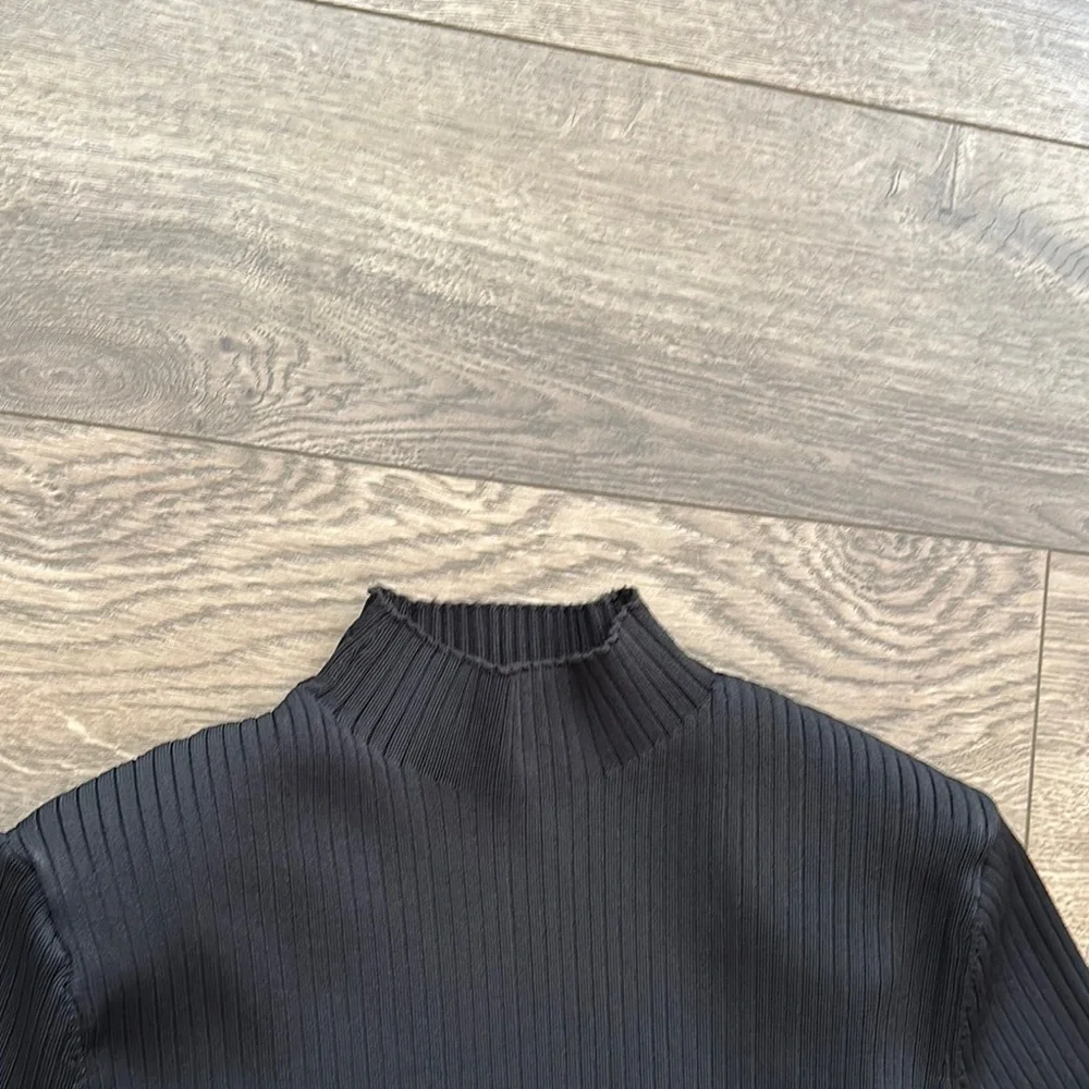 Zara Black Ribbed Two-Piece Set - Picture 4 of 4
